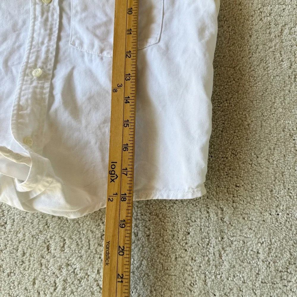 MOTHER Sleeveless Foxy Knot Shirt Womens Size S White Cotton Linen Tie Front Top - Picture 10 of 13